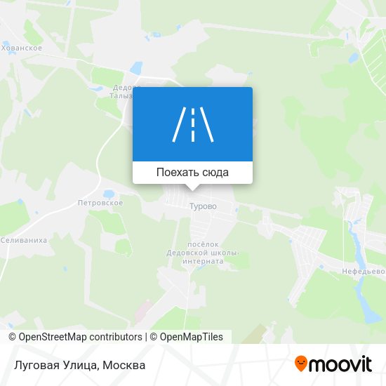 Карта Луговая Улица
