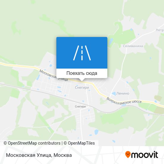 Карта Московская Улица