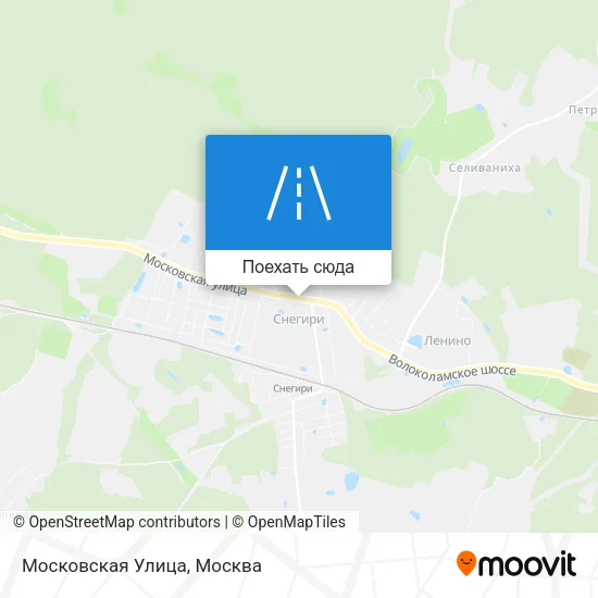 Карта Московская Улица