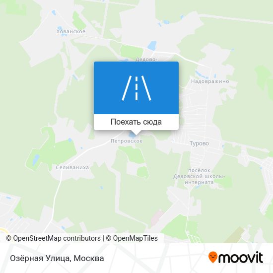 Карта Озёрная Улица