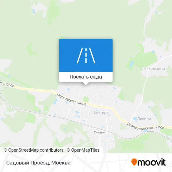 Карта Садовый Проезд