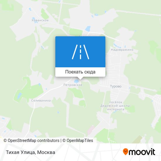 Карта Тихая Улица