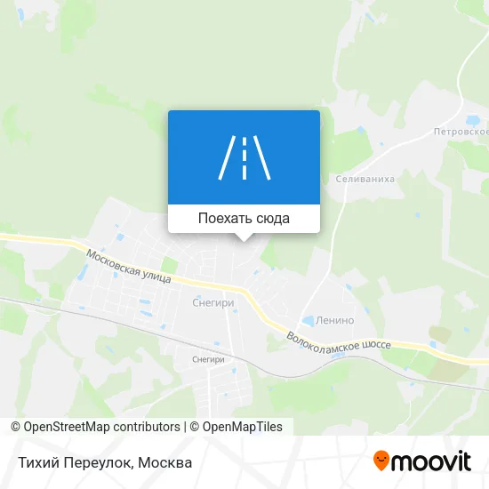 Карта Тихий Переулок