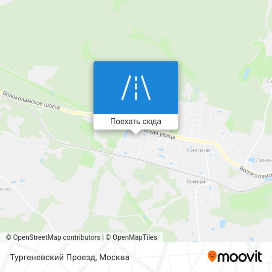 Карта Тургеневский Проезд
