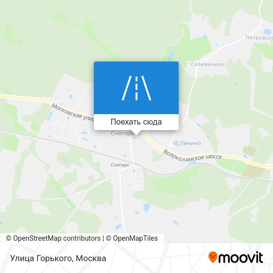 Карта Улица Горького