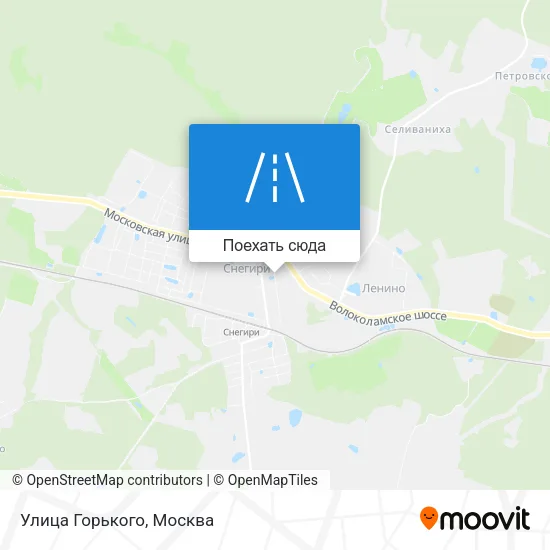 Карта Улица Горького