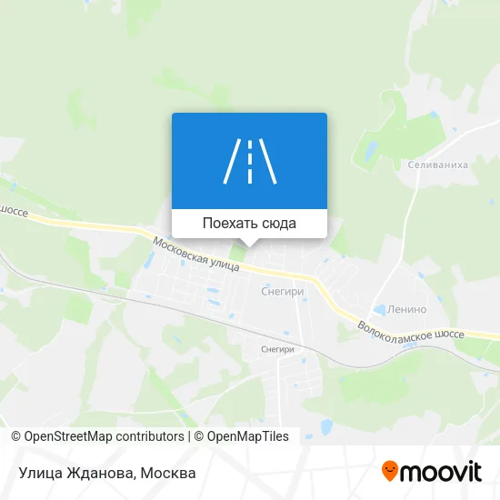 Карта Улица Жданова