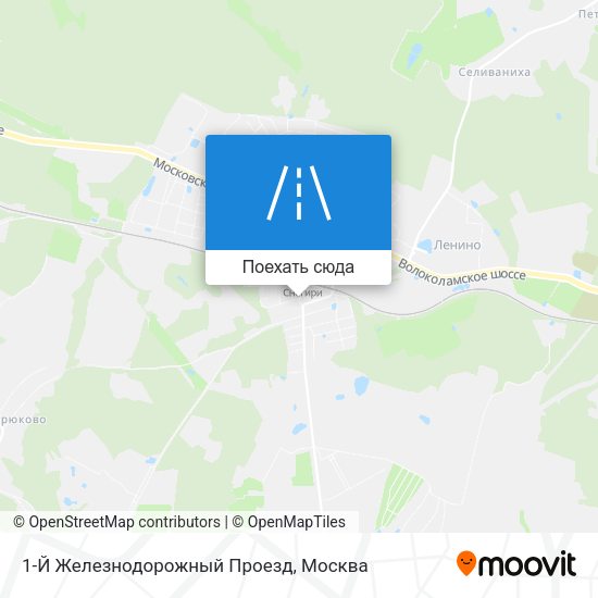 Карта 1-Й Железнодорожный Проезд