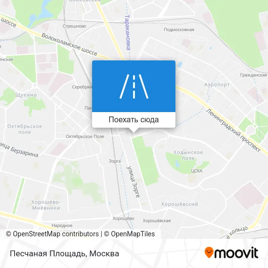 Карта Песчаная Площадь