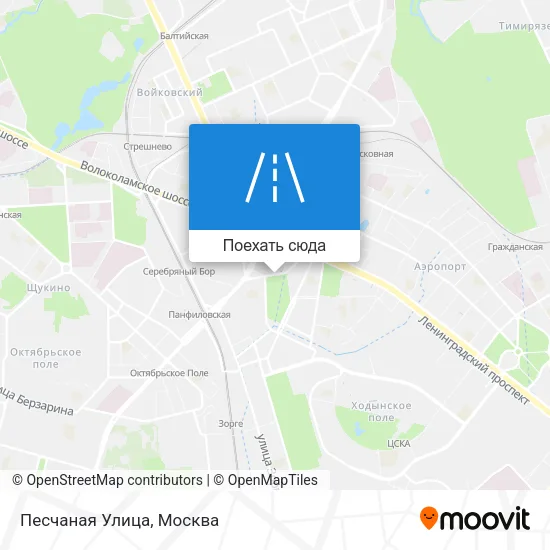 Карта Песчаная Улица