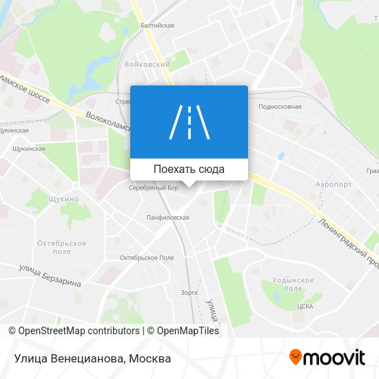 Карта Улица Венецианова