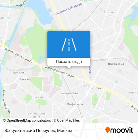 Карта Факультетский Переулок
