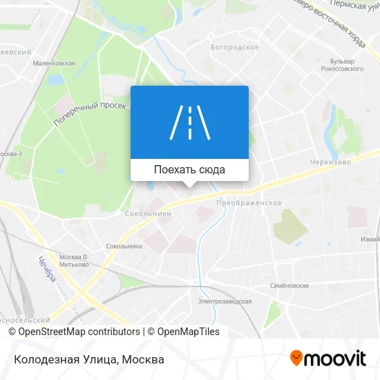 Карта Колодезная Улица