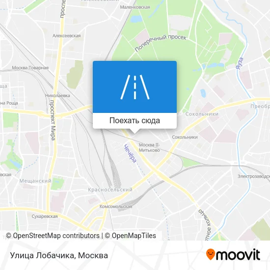 Карта Улица Лобачика