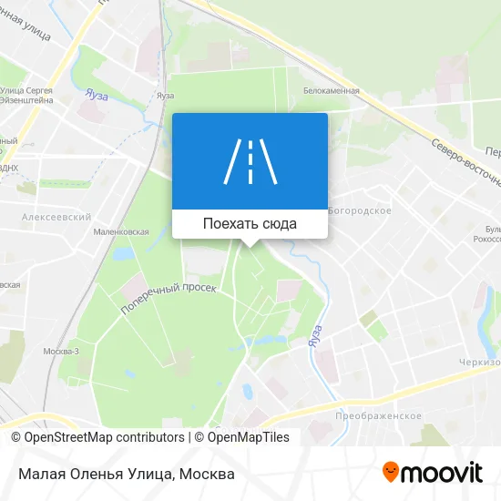 Карта Малая Оленья Улица