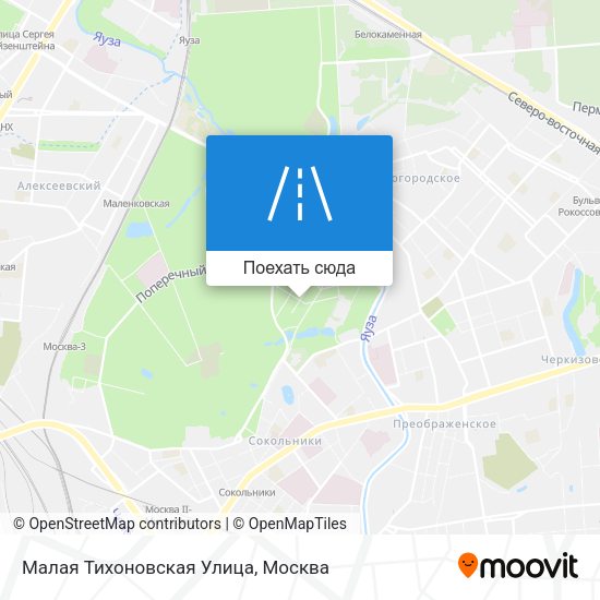 Карта Малая Тихоновская Улица