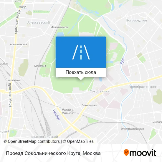 Карта Проезд Сокольнического Круга
