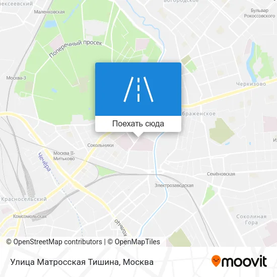 Карта Улица Матросская Тишина