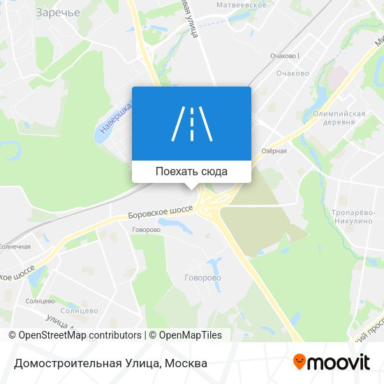 Карта Домостроительная Улица