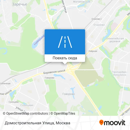 Карта Домостроительная Улица