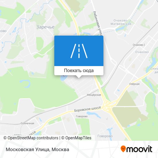 Карта Московская Улица