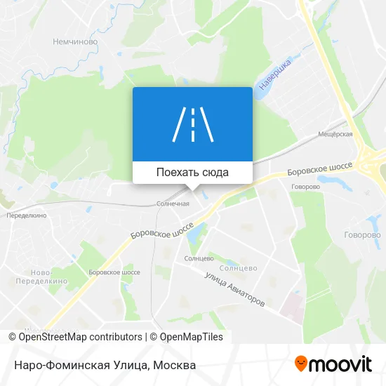 Карта Наро-Фоминская Улица