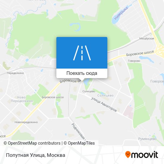 Карта Попутная Улица