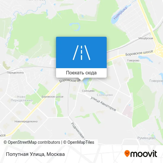 Карта Попутная Улица