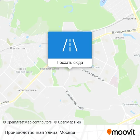 Карта Производственная Улица