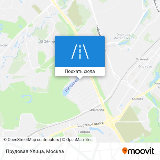 Карта Прудовая Улица
