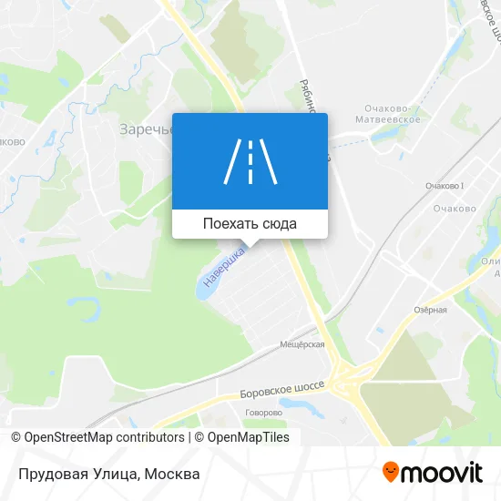 Карта Прудовая Улица