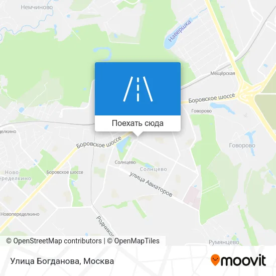 Карта Улица Богданова