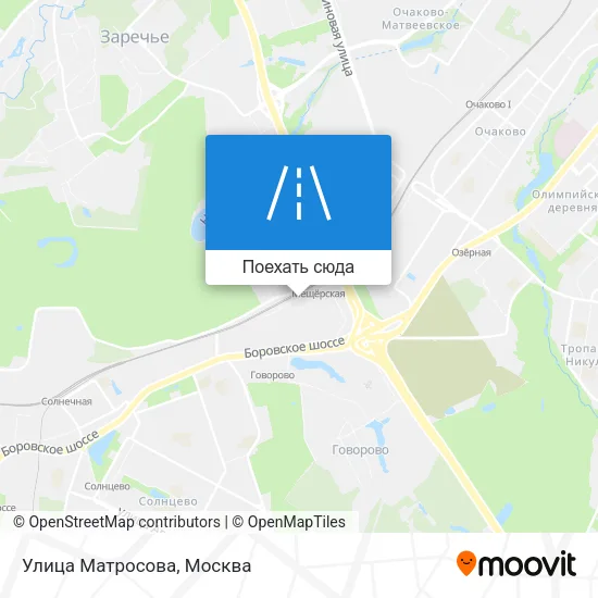 Карта Улица Матросова