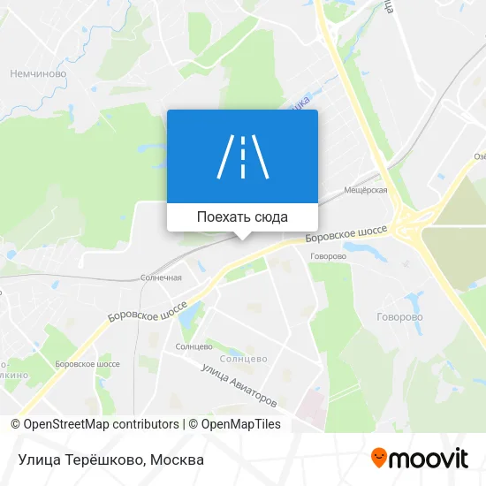 Карта Улица Терёшково