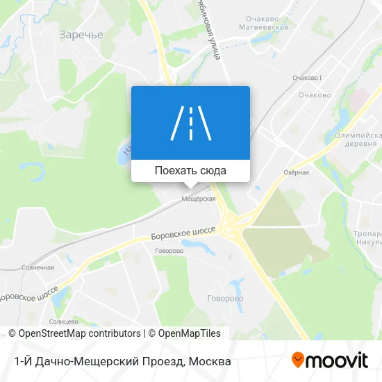 Карта 1-Й Дачно-Мещерский Проезд