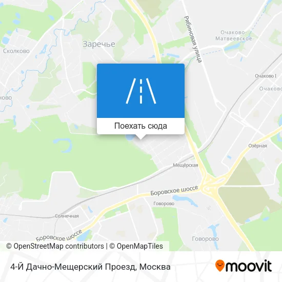 Карта 4-Й Дачно-Мещерский Проезд