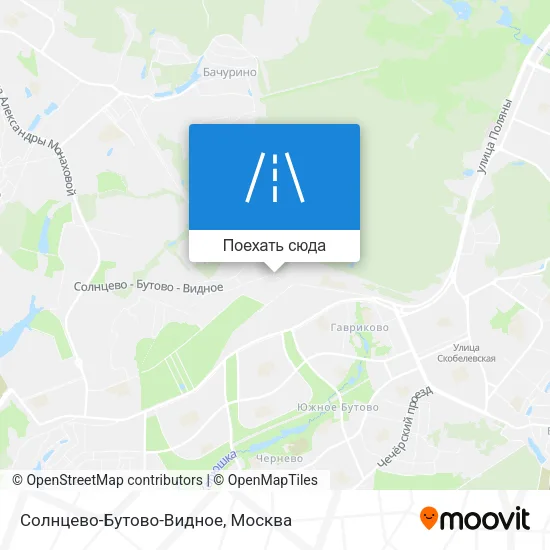 Карта Солнцево-Бутово-Видное