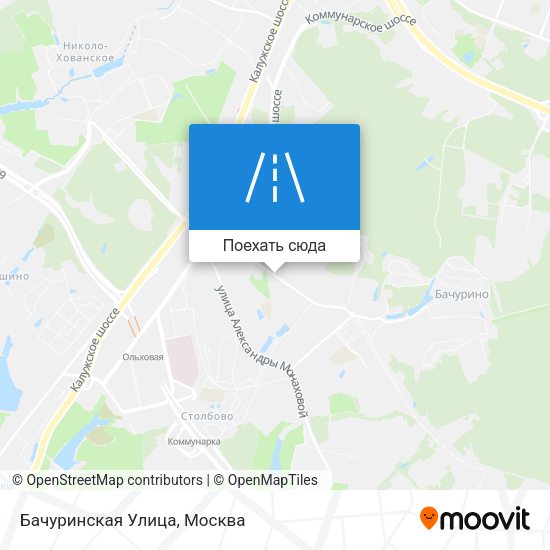 Карта Бачуринская Улица