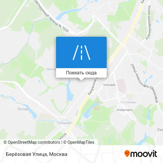 Карта Берёзовая Улица