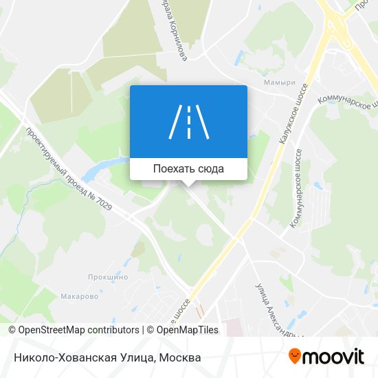 Карта Николо-Хованская Улица