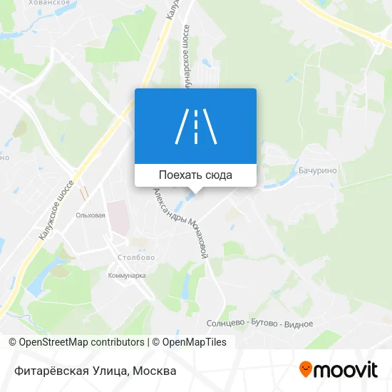 Карта Фитарёвская Улица