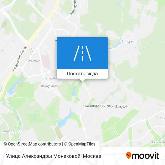 Карта Улица Александры Монаховой