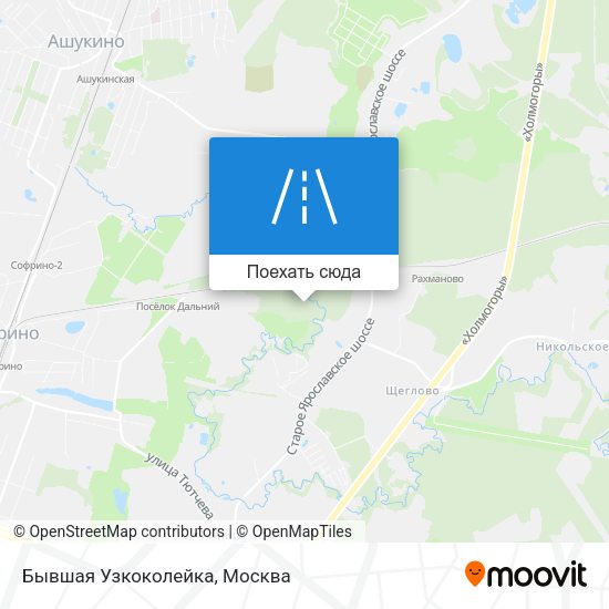 Карта Бывшая Узкоколейка