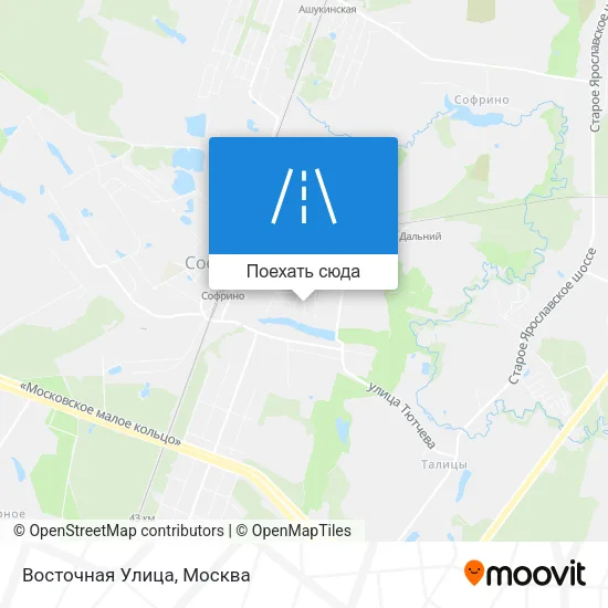 Карта Восточная Улица