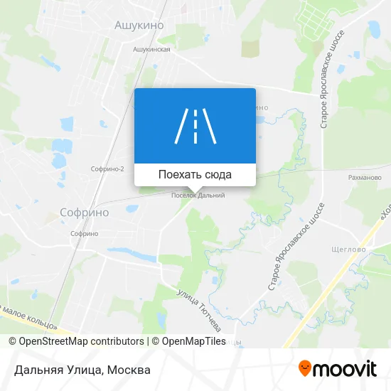 Карта Дальняя Улица