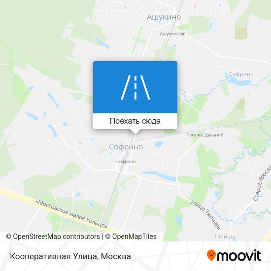 Карта Кооперативная Улица