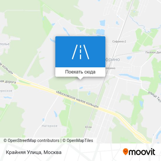 Карта Крайняя Улица