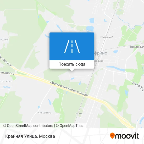 Карта Крайняя Улица