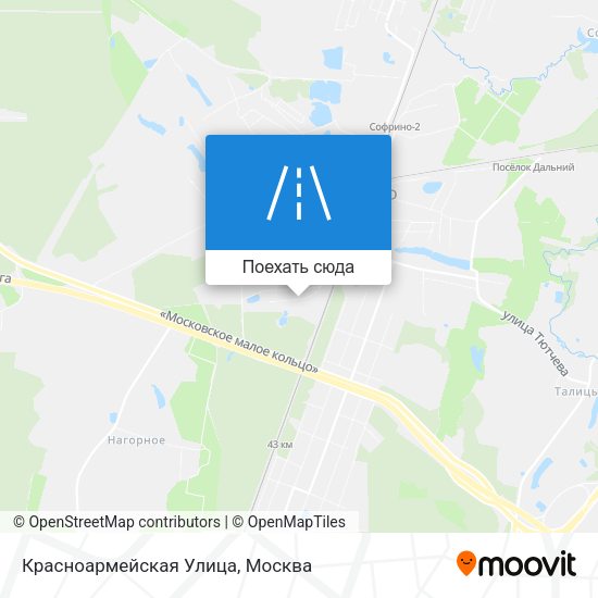 Карта Красноармейская Улица