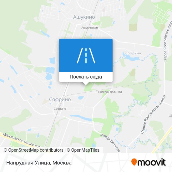 Карта Напрудная Улица